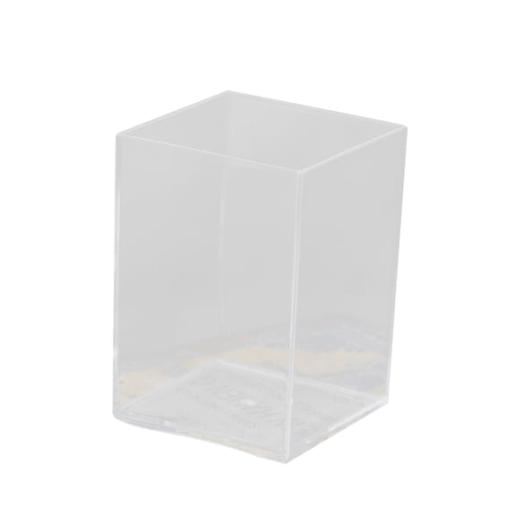 Farfi Storage Box Large Capacity High Transparency Square Shape Acrylic Transparent Makeup Brush Holder for Home (Clear)