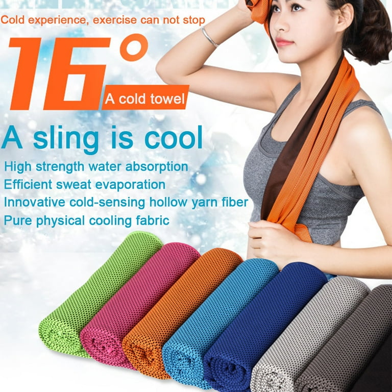 Farfi Summer Thickened Cooling Towel Outdoor Sports Fitness Cool Down Cloth Yoga Mat Walmart