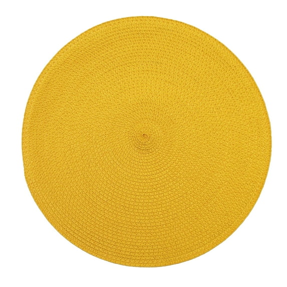 Farfi Table Mat Reusable Waterproof Round Tea Coffee Cup Coasters for Cafes (Orange)