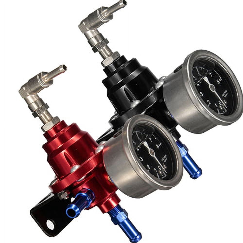 Farfi Universal Adjustable Auto Car Fuel Pressure Regulator with kPa ...