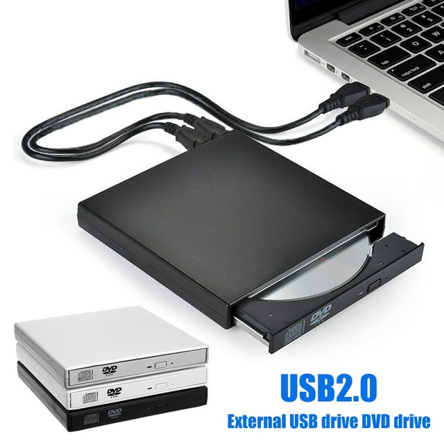 Farfi Universal External USB DVD Optical Drive 24X CD Recorder for PC Laptop