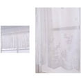 thumbnail image 1 of Farfi Window Treatment Fine Workmanship Wide Application Polyester Romantic Flower Curtain Valance Household Supplies (White,74x90CM), 1 of 13