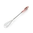 thumbnail image 1 of Farfi Wire Whisks Manual Clean Easily Stainless Steel Manual Mini Agitator Kitchen Egg Mixer for Kitchen (Pink), 1 of 13