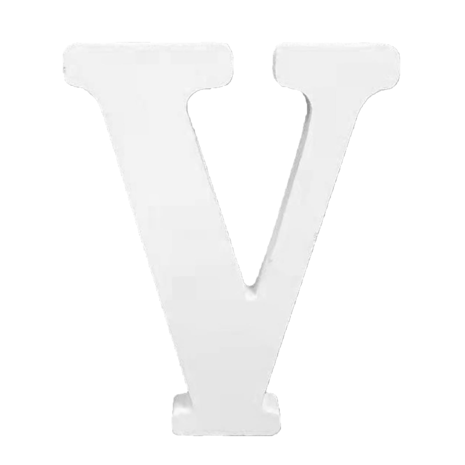 Farfi Wooden Letter Hollow Polished European Style Free Standing White ...