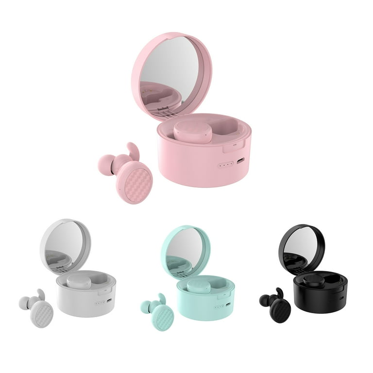 Farfi XW T9 TWS Bluetooth 5.0 Wireless Earphone with Earbuds Storage Box Makeup Mirror