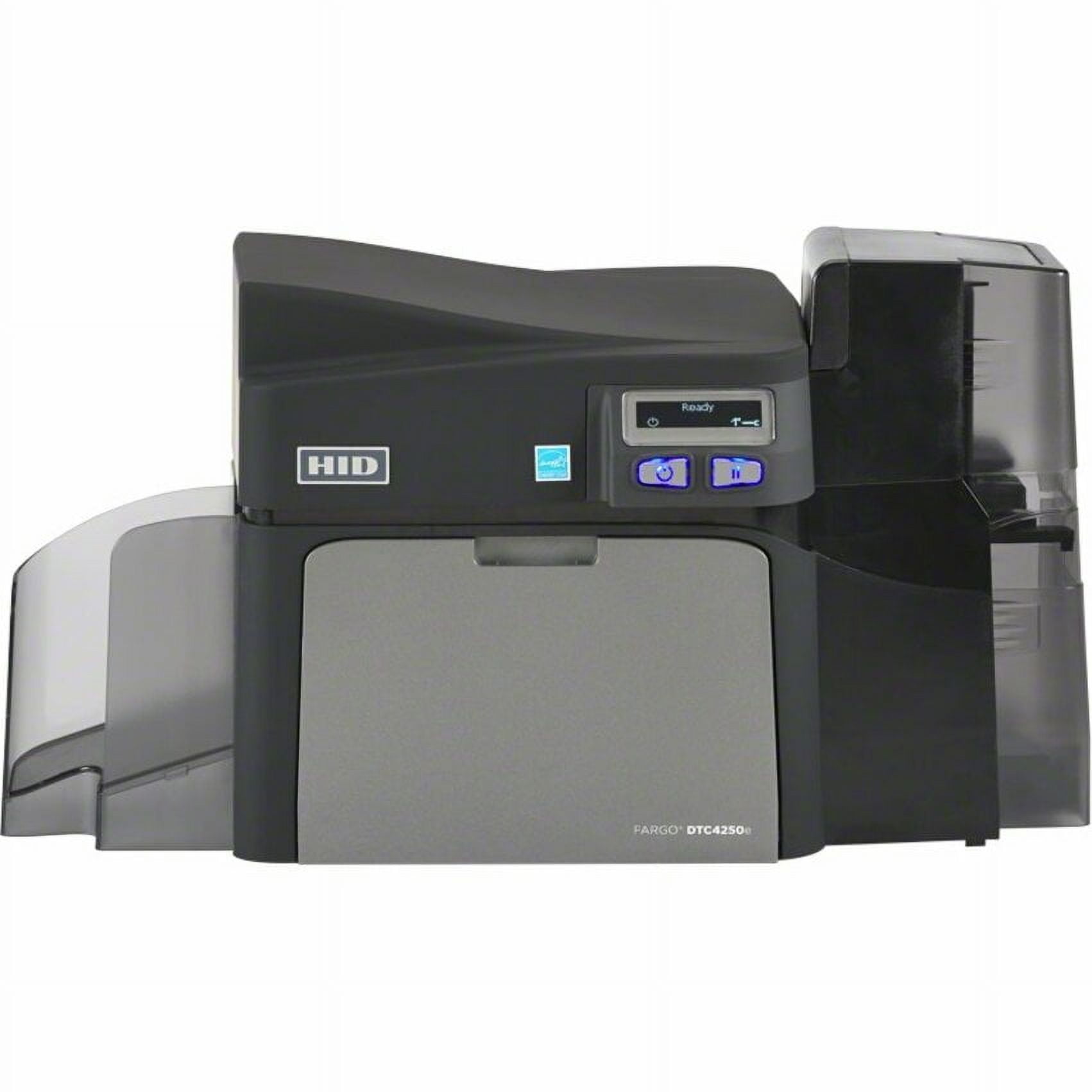 HID DTC4250e Single Sided Desktop Dye Sublimation/Thermal Transfer Printer, Color, Card Print, USB
