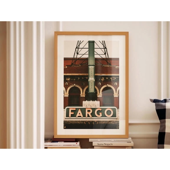 Fargo North Dakota Rustic Travel Wall Art Decor Unframed Paper Poster 8x10in