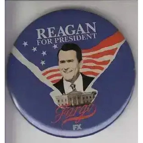 Fargo Season 2 2015 SDCC Reagan for President campaign button pin