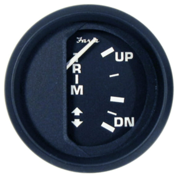 Faria 12827; Euro Trim Gauge Fits OMC Outboard (Fits Johnson Evinrude)