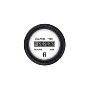 Faria 12913 Euro Digital Hourmeter 12-32 VDC - 2", White