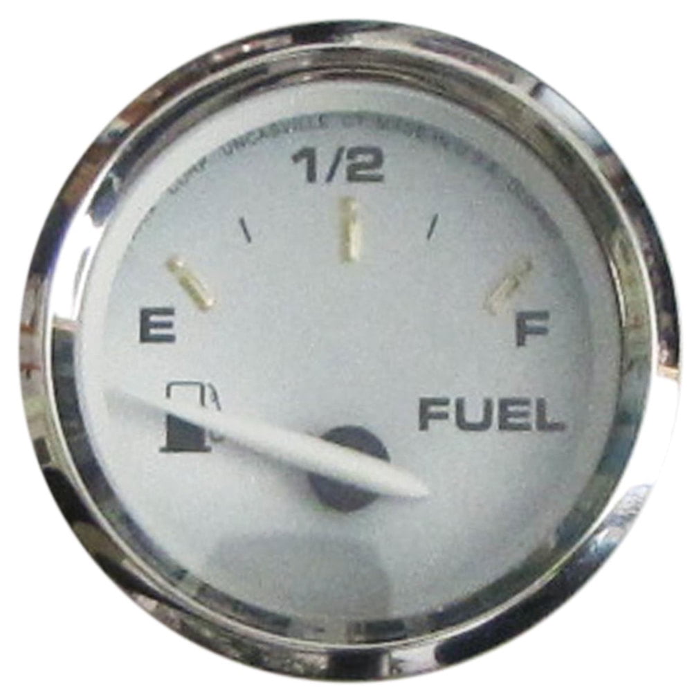 Kronos 2" Stainless Steel Fuel Level Gauge with Gold Graphics