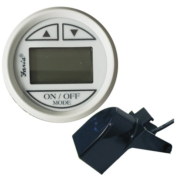 FARIA 2" DEPTH SOUNDER W/ TM TRANSDUCER - DRESS WHITE