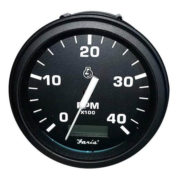 Faria 32834 Euro Tachometer with Hourmeter (4000 RPM) Diesel 4