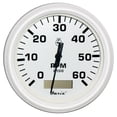 thumbnail image 1 of Faria 33132 Dress Tachometer Gauge with Hourmeter 6000 RPM - White, 4", 1 of 2