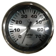 Faria 33750 Chesapeake Tachometer 7000 RPM Gauge - Black SS, 4 ...
