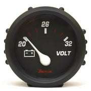 Faria Beede Boat Voltmeter Gauge VP041A | 2 Inch Professional Red
