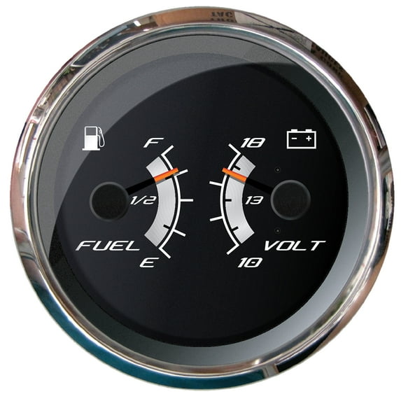 Faria Beede Instruments 22013 4 in. Platinum Multi-Function Fuel Level Voltmeter