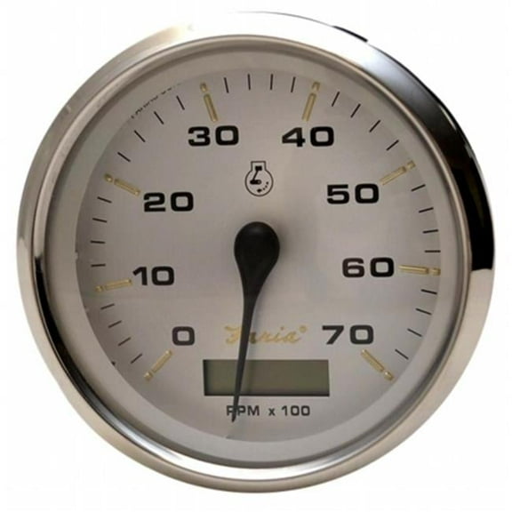 Faria Beede Instruments 4 in. Kronos Tachometer with Hourmeter - 7-000 RPM Gas - Outboard