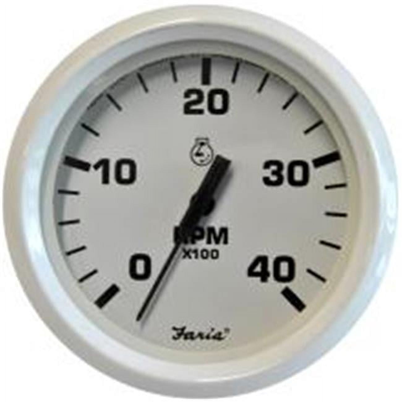 Dress White Series Meter Faria Beede 33104 Dress Tachometer - 4