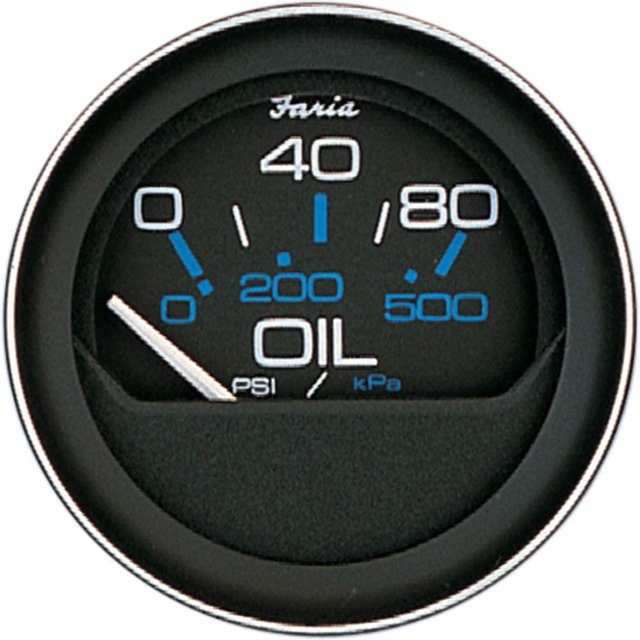 Faria Beede Instruments Faria Beede 13002 Coral Oil Pressure Gauge (80