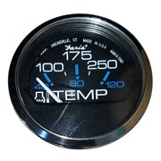 Faria Beede 13547508 Faria Chesapeake Black Ss 2" Water Temperature Gauge [100-250&deg;f]