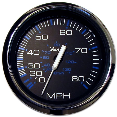 Faria Beede Instruments - Faria Chesapeake Black SS 4" Speedometer - 80MPH (Mech