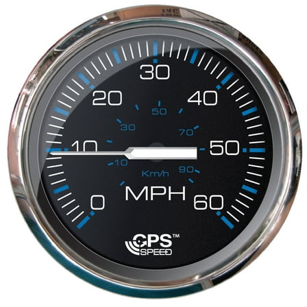 Faria 33749 Chesapeake Speedometer Without LCD - Black SS