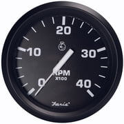Faria 32803 Euro Tachometer with Mag Pick-Up 4000 RPM Diesel - 4", Black
