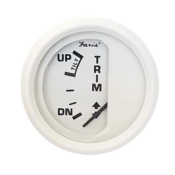 Faria Beede Instruments GP9710 2 in. Trim Gauge OMC Cobra & Volvo SX, White
