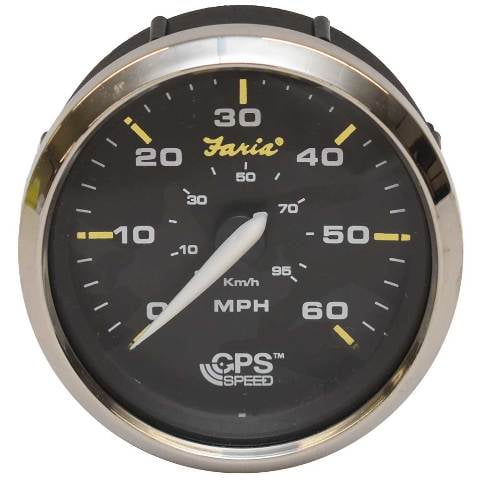 Faria GPS Boat Speedometer  SGP116A | w/Internal Antenna 3 1/4 Inch