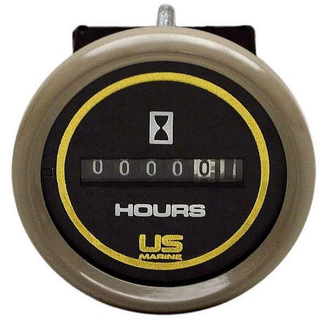 Faria Boat Hour Meter Gauge MH0068B Bayliner Marine 2 Inch