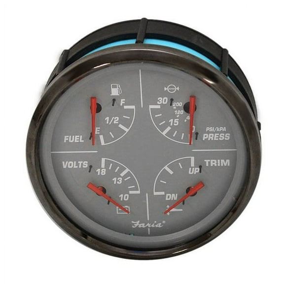 Faria Boat Multifunction Gauge GF6016A | Oversized 4 1/4 Inch Gray