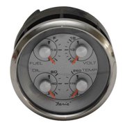 Faria Boat Multifunction Gauge GFC636A | Countour Spun Blue SS