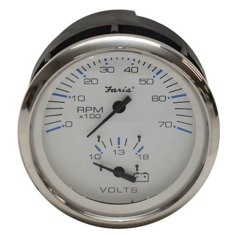 Faria Boat Multifunction Gauge GTC063A | Chesapeake Tachometer Mercury
