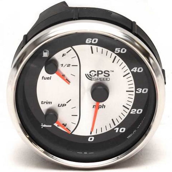 Faria Boat Oversized Multifunction Gauge GSC080C | 4 1/4 Inch Silver