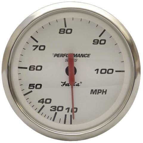 Faria Boat Speedometer Gauge SE9378A | Performance 3 1/4 Inch 100 MPH