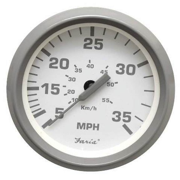 Faria Boat Speedometer Gauge SE9485C | Nantucket Pontoon Trolling 3 1/4 Inch