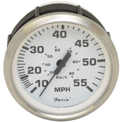 Faria Boat Speedometer Gauge SE9827A Euro | Larson 55 MPH