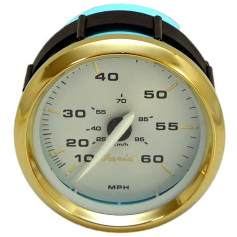 Faria Boat Speedometer Gauge SE9979A | Larson 2266-9979A Kronos Gold