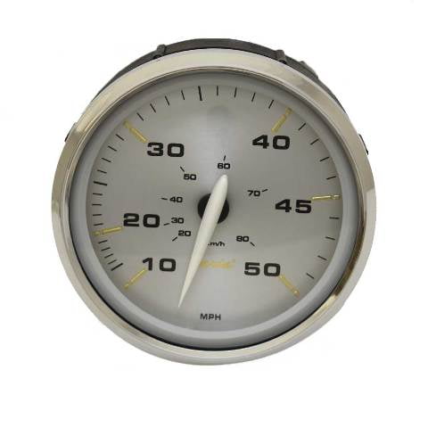 Faria Boat Speedometer Gauge SEK044A | Kronos Silver 4 1/4 Inch