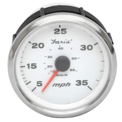 Faria Boat Speedometer Gauge SEK045A | White 3 1/4 Inch