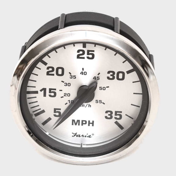 Faria Boat Speedometer Gauge SEK053A | G3 Spun Silver 3 3/8 Inch