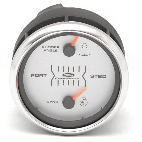 Faria Boat Sync Gauge SYC006A | Rudder Angle 3 1/2 Inch Silver