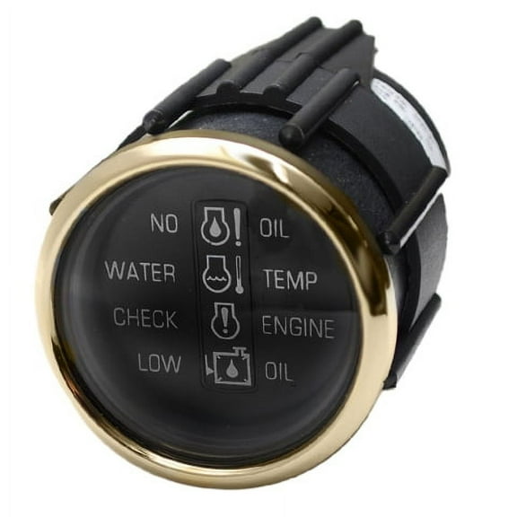 Faria Boat Systems Check Gauge GP9019C | Regal Gold 8 Pin Male 2 Inch