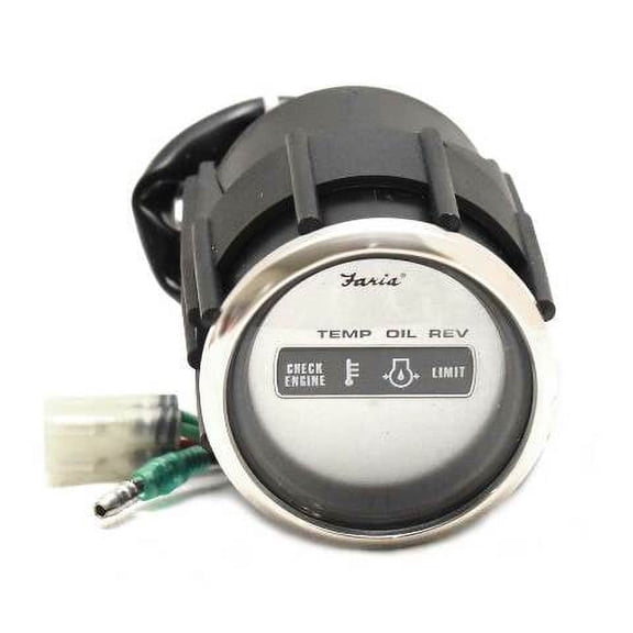 Faria Boat Systems Check Gauge GPK605A | Suzuki 2 Inch Silver Gray