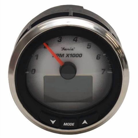 Faria Boat Tachometer Gauge MGT018 | MG3000 Series 3 3/8 Inch 7000 RPM