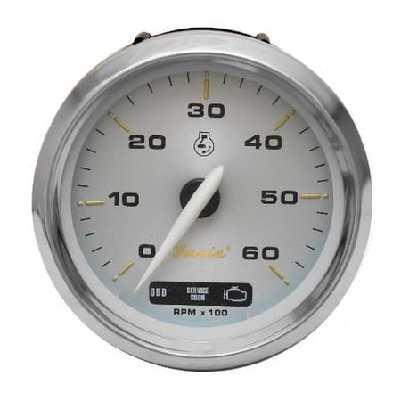 Faria Boat Tachometer Gauge TC9492B | Bayliner Kronos Silver w/ OBD2