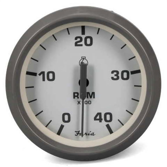 Faria Boat Tachometer Gauge TD9727A | Nantucket Diesel 3 1/4 Inch Gray