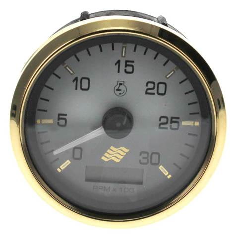 Faria Boat Tachometer Gauge TDH232A | 3 1/4 Inch Signature Gold Diesel ...