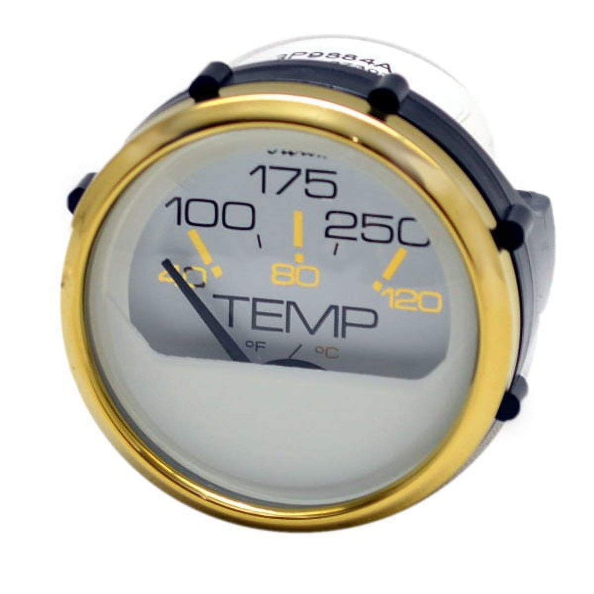 Faria Boat Temperature Gauge GP9884A Prestige 2 Inch Gold White